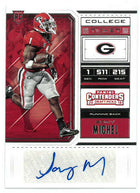 Sony Michel signed Georgia 2018 Panini Contenders Draft Picks Rookie Card (RC)